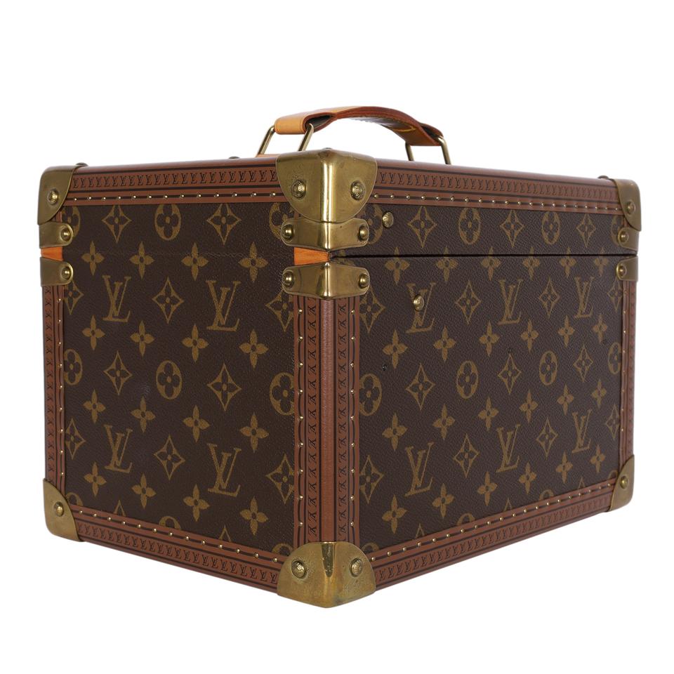 Vintage Louis Vuitton Train Case Monogram Canvas Travel Vanity Bag Beauty  Case