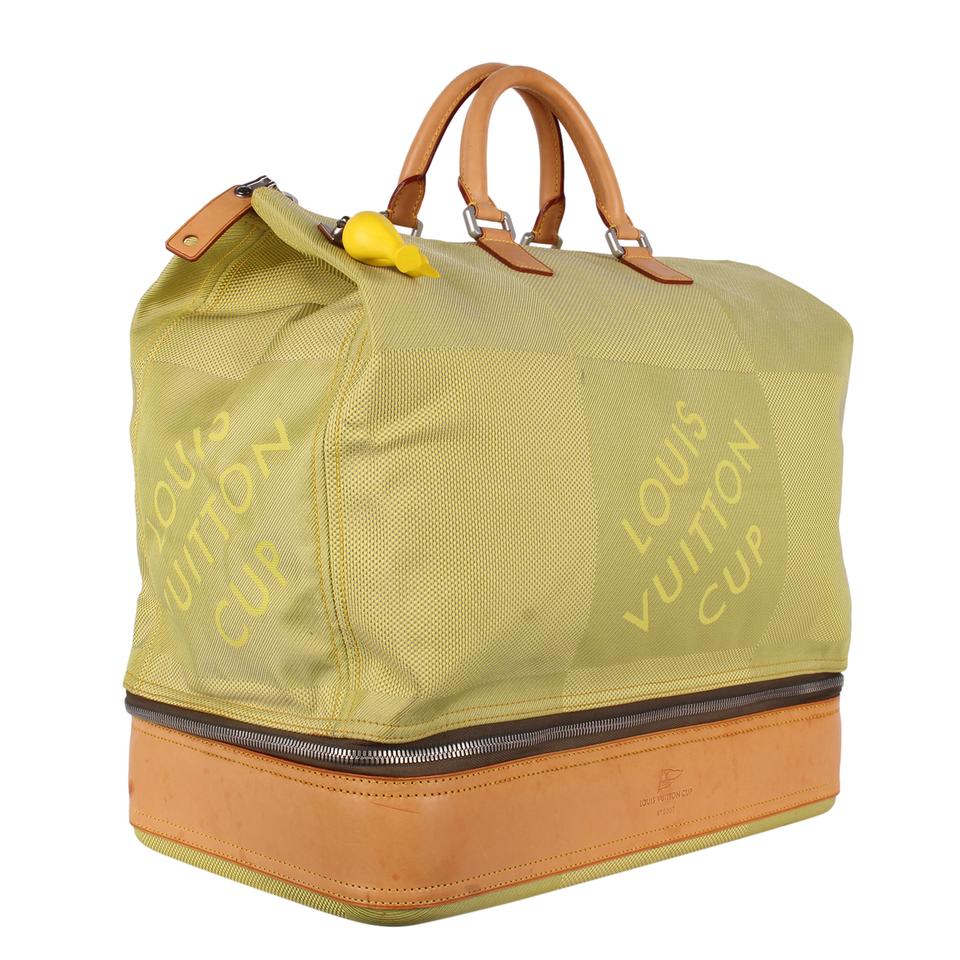 Louis Vuitton Lime Green Geant Sac Sport Duffle Luggage Bag