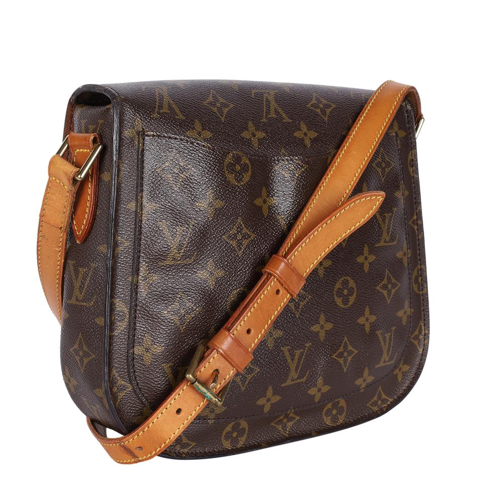 Authentic Louis Vuitton Saint Cloud GM Monogram Shoulder bag brown #17344