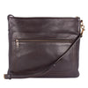 Large Dark Brown Utah Leather Sac Plat Messenger Bag (Authentic Pre-Owned)