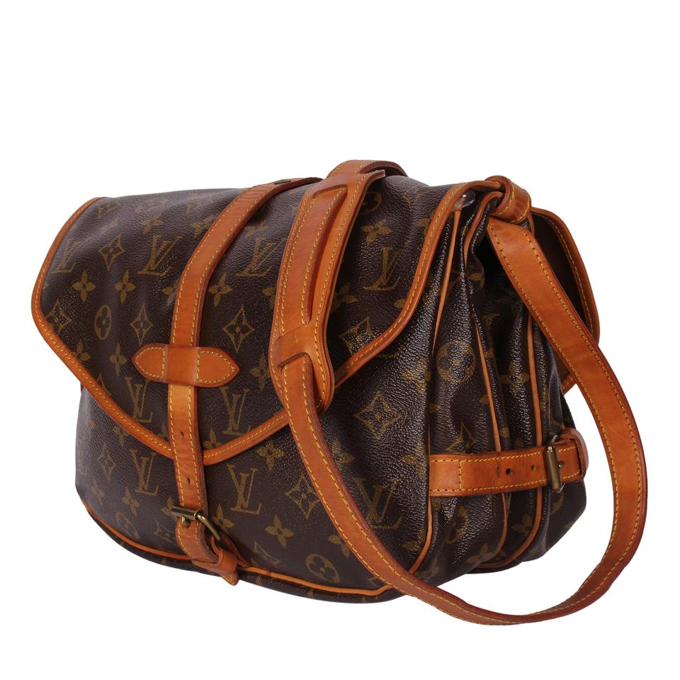 Shop for Louis Vuitton Monogram Canvas Leather Saumur 30 cm Messenger Bag -  Shipped from USA