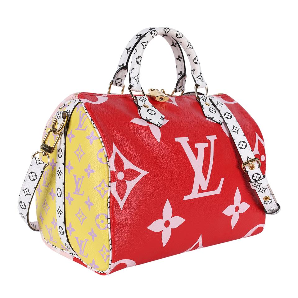 Louis Vuitton Speedy Bandouliere Monogram Giant 30 Red/Pink in Coated  Canvas with Gold-tone - US