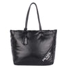 Black Soft Leather Padded Shopper Tote (Authentic Pre-Owned)